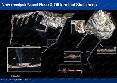 Фрегат "Адмірал Макаров" у Новоросійську був уражений двічі: з'явилися супутникові фото